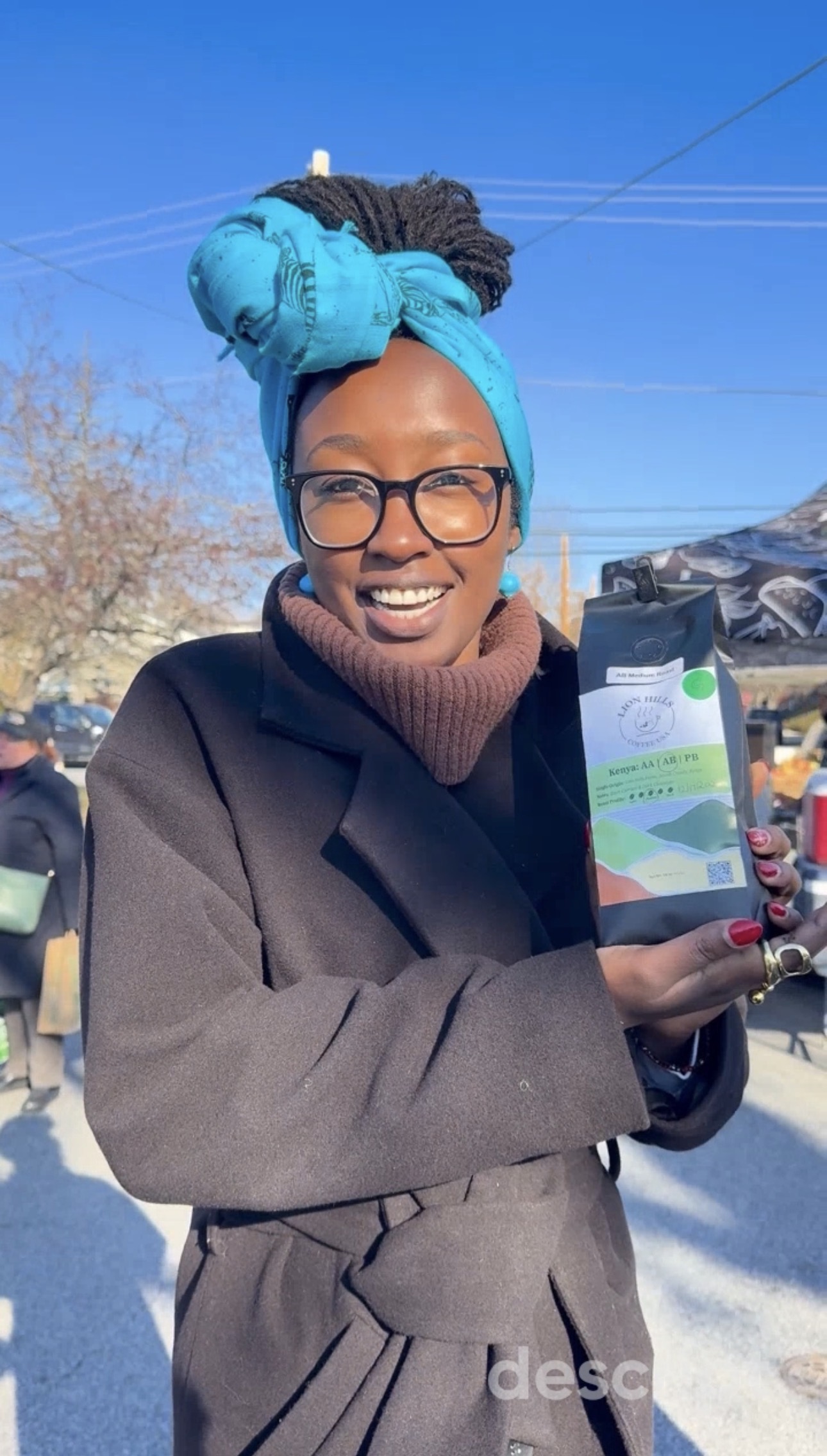 Market vendor portrait