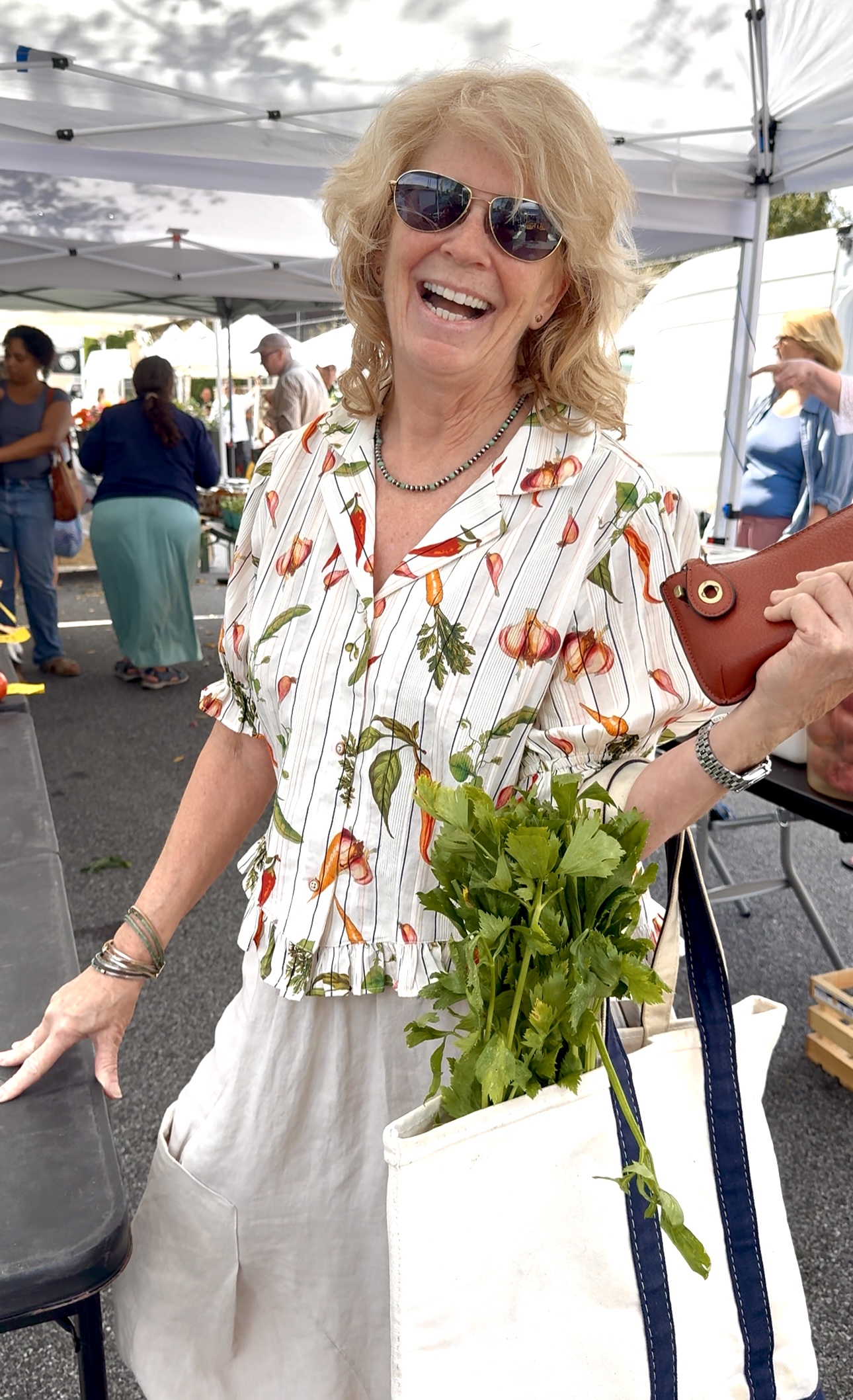 Market vendor portrait