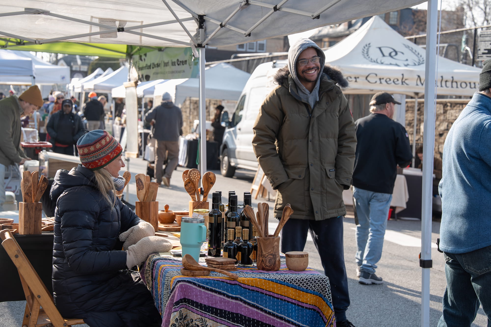 Market vendor portrait