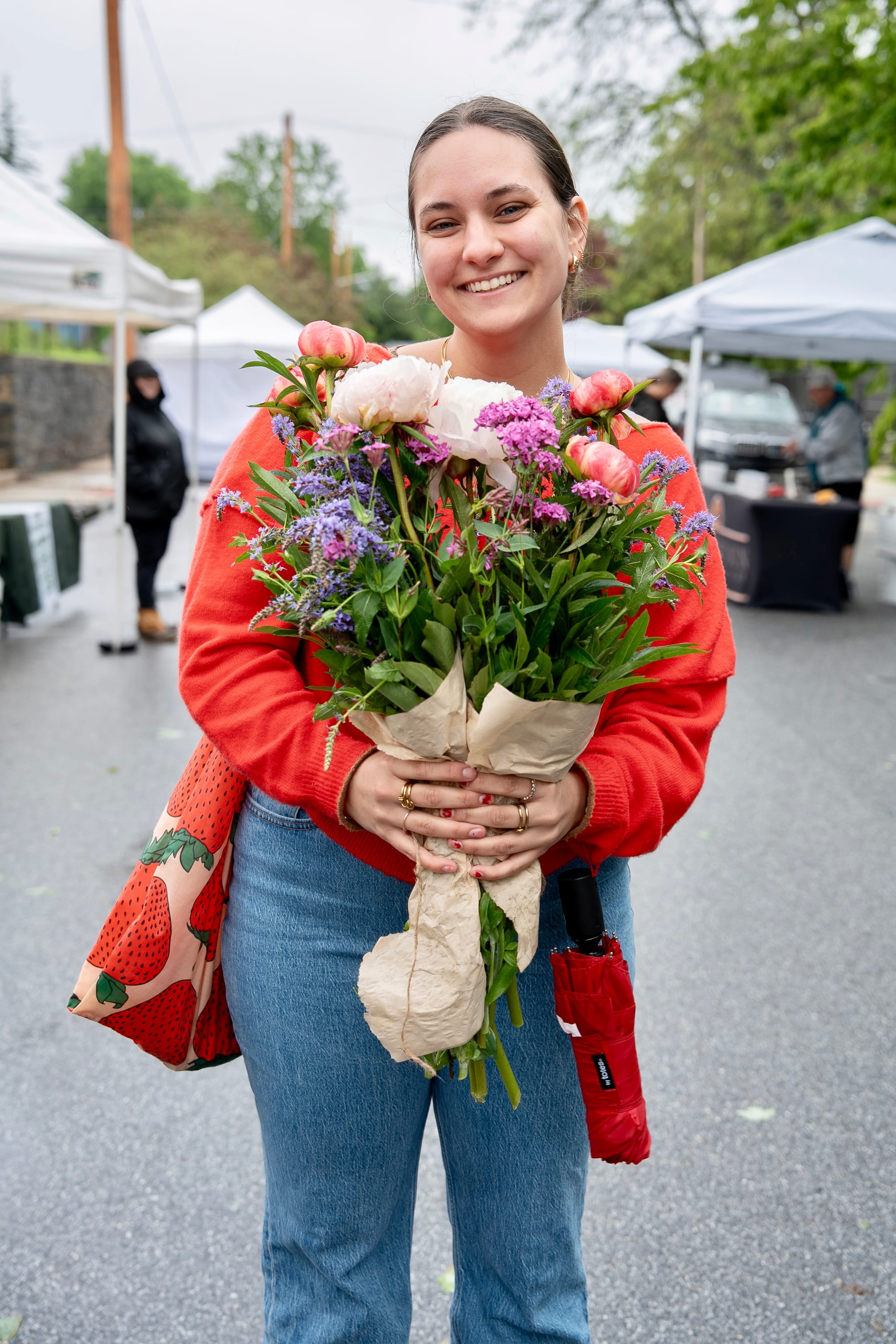 People at the Media Farmers Market