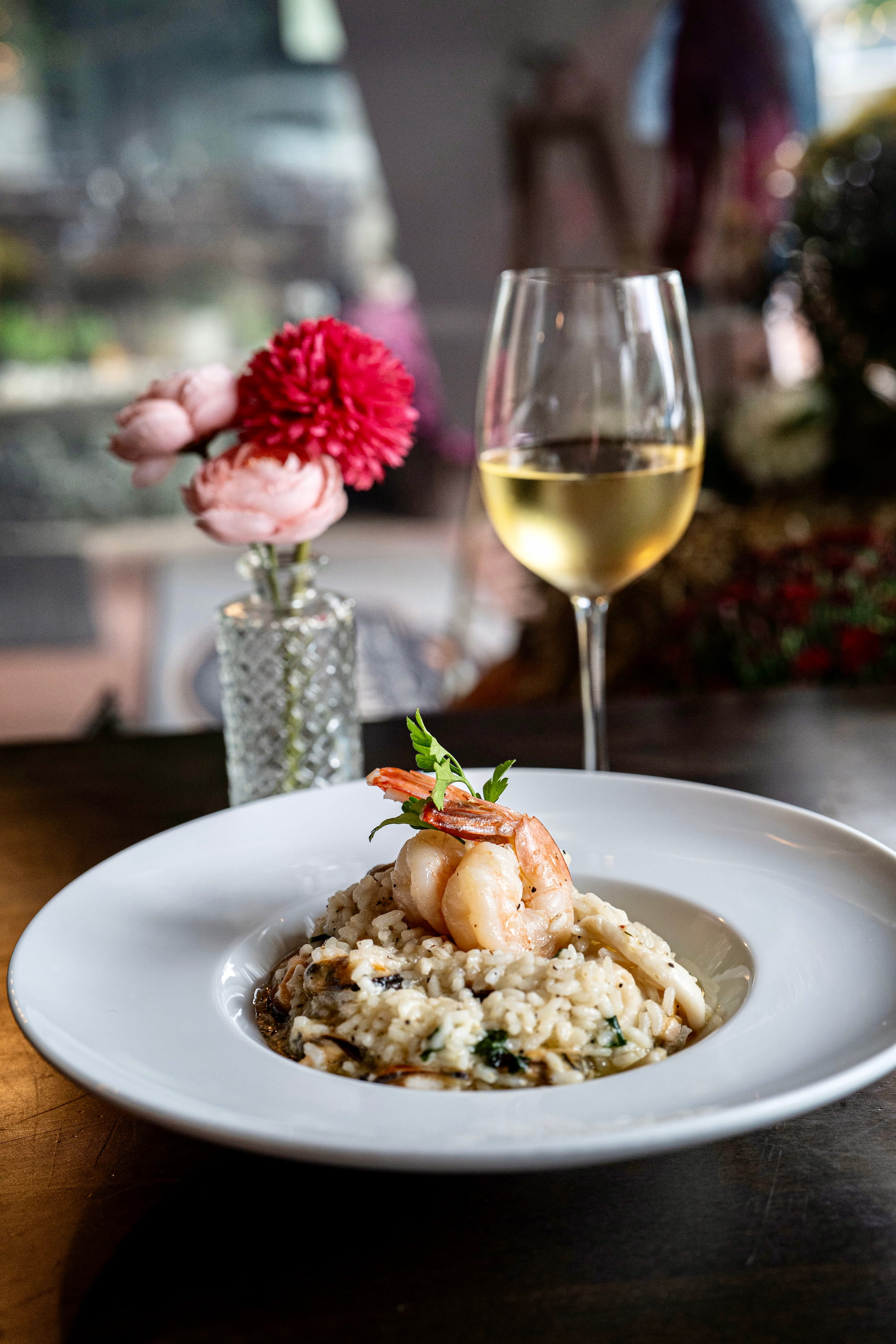 Shrimp risotto at a local Philadelphia restaurant